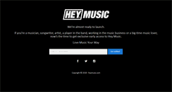 Desktop Screenshot of heymusic.com